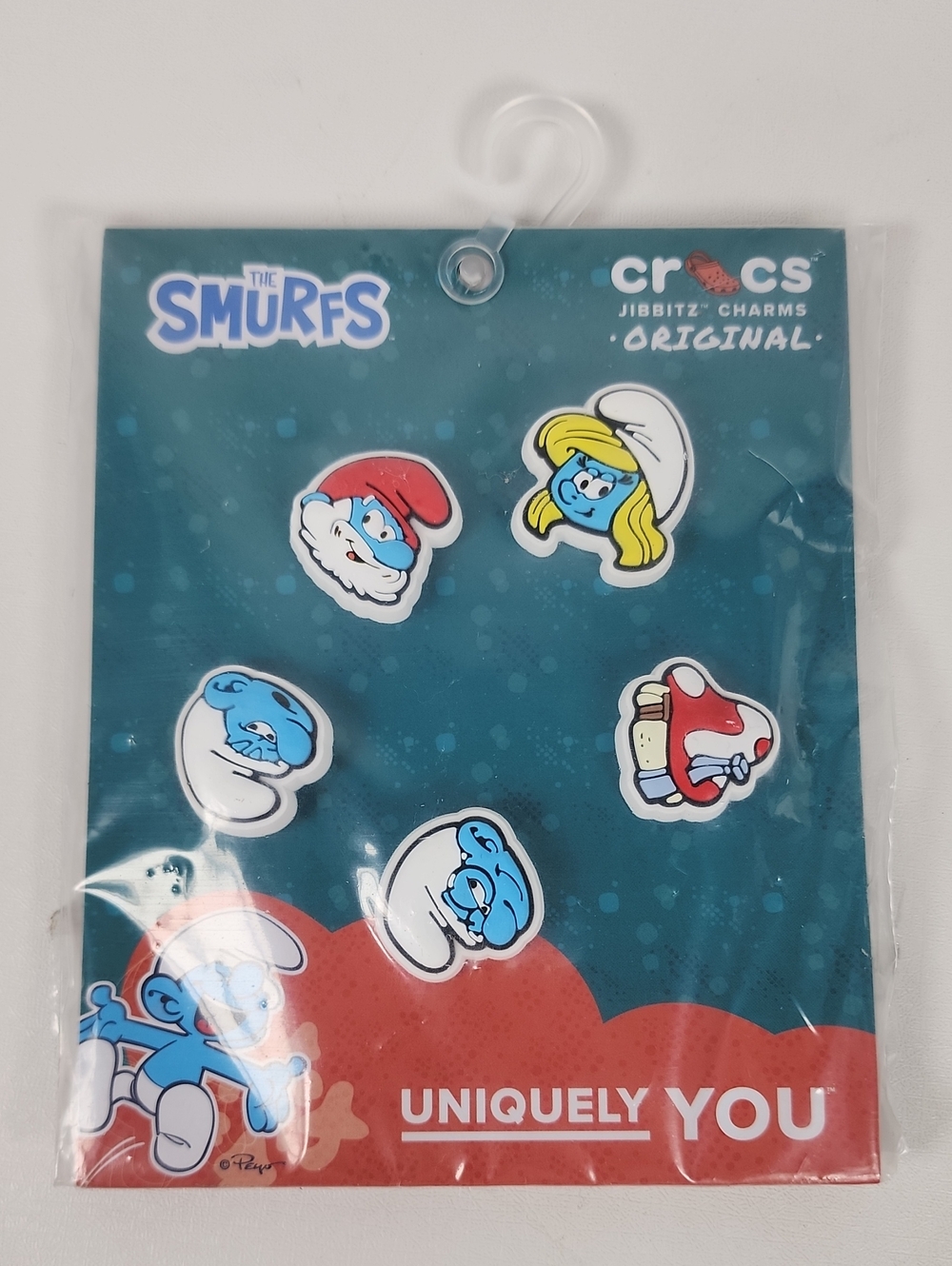 CROCS Smurfs Jibbitz Charm Pack - Blue, Red, Yellow, White